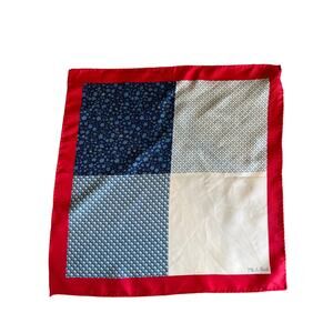 Jos A Bank Patchwork Print Silk pocket square